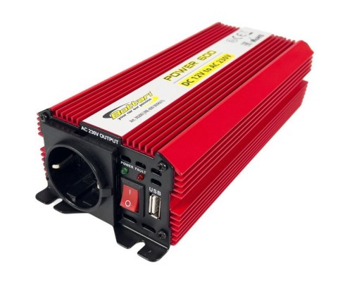 Автомобільний інвертор Bottari DC 12V - AC 230V 600W "POWER-600" (30200-IS) Автомобільний інвертор Bottari DC 12V - AC 230V 600W "POWER-600" (30200-IS)