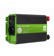 Автомобільний інвертор 12V/230V 500W (1000W peak power) чиста синусоїда EnerGenie (EG-PWC-PS500-01)