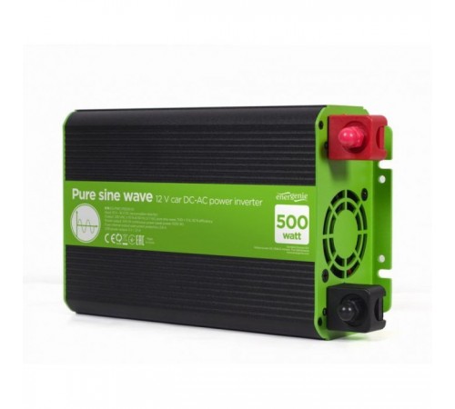 Автомобільний інвертор 12V/230V 500W (1000W peak power) чиста синусоїда EnerGenie (EG-PWC-PS500-01) Автомобільний інвертор 12V/230V 500W (1000W peak power) чиста синусоїда EnerGenie (EG-PWC-PS500-01)