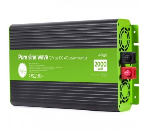 Автомобільний інвертор EnerGenie 12V/230V 2000W (4000W peak power) чиста синусоїда (EG-PWC-PS2000-01) Автомобільний інвертор EnerGenie 12V/230V 2000W (4000W peak power) чиста синусоїда (EG-PWC-PS2000-01)