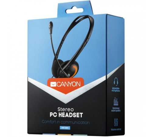 Наушники Canyon HS-01 Black-Orange (CNS-CHS01BO) Наушники Canyon HS-01 Black-Orange (CNS-CHS01BO)