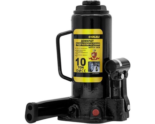 Домкрат Sigma гідравлічний пляшковий 10т, 230-460мм (6101101) Домкрат Sigma гідравлічний пляшковий 10т, 230-460мм (6101101)