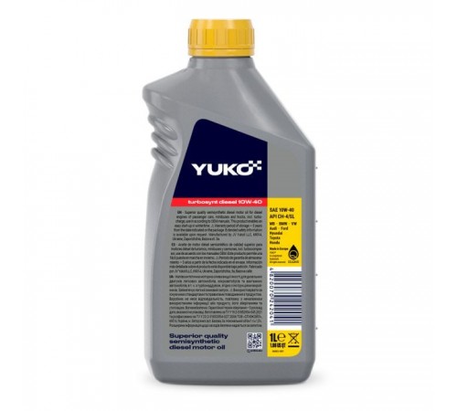 Моторна олива Yuko TURBOSYNT DIESEL 10W-40 1л (4820070242041) Моторна олива Yuko TURBOSYNT DIESEL 10W-40 1л (4820070242041)