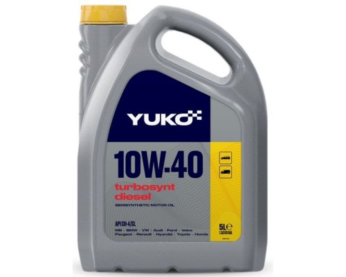 Моторное масло Yuko TURBOSYNT DIESEL 10W-40 5л (4820070242058) Моторное масло Yuko TURBOSYNT DIESEL 10W-40 5л (4820070242058)