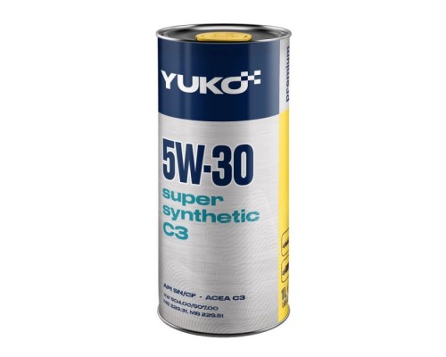 Моторна олива Yuko SUPER SYNTHETIC C3 5W-30 1л (4820070245653) Моторна олива Yuko SUPER SYNTHETIC C3 5W-30 1л (4820070245653)