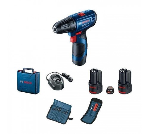 Шуруповерт Bosch GSR 120-LI, 2х2Ач, набор бит 11ед и сверл 12ед. (0.601.9G8.002) Шуруповерт Bosch GSR 120-LI, 2х2Ач, набор бит 11ед и сверл 12ед. (0.601.9G8.002)