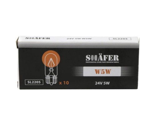 Автолампа SHAFER 24V5WW5W (SL2205) Автолампа SHAFER 24V5WW5W (SL2205)