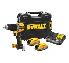Шуруповёрт DeWALT XR Li-Ion PowerStack 90 Нм, 18V 2x1.7Ah, кейс TSTAK (DCD805E2T)
