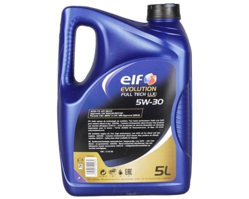 Моторное масло ELF EVOL. FULLTECH LLX 5w30 5л Моторное масло ELF EVOL. FULLTECH LLX 5w30 5л