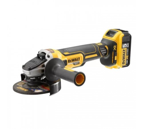 Шліфувальна машина DeWALT 18В XR Li-lon, 2x5Ah, 125 мм, 9000 об/хв (DCG405P2) Шліфувальна машина DeWALT 18В XR Li-lon, 2x5Ah, 125 мм, 9000 об/хв (DCG405P2)