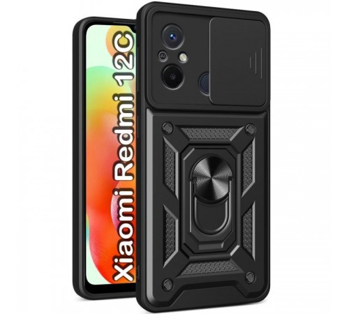 Чохол до мобільного телефона BeCover Military Xiaomi Redmi 12C Black (709165) Чохол до мобільного телефона BeCover Military Xiaomi Redmi 12C Black (709165)