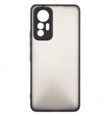 Чохол до мобільного телефона Dengos Matte Xiaomi 12 Lite (black) (DG-TPU-MATT-127)