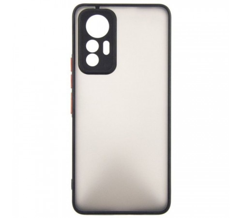 Чохол до мобільного телефона Dengos Matte Xiaomi 12 Lite (black) (DG-TPU-MATT-127) Чохол до мобільного телефона Dengos Matte Xiaomi 12 Lite (black) (DG-TPU-MATT-127)