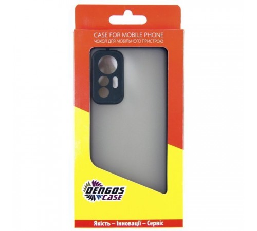 Чохол до мобільного телефона Dengos Matte Xiaomi 12 Lite (black) (DG-TPU-MATT-127) Чохол до мобільного телефона Dengos Matte Xiaomi 12 Lite (black) (DG-TPU-MATT-127)