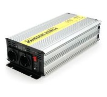 Автомобільний інвертор 12V/220V 1500W чиста синусоїда, 2xShuko, 1xUSB Ritar (RSC-1500)