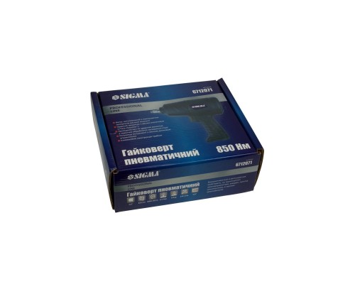Гайковерт Sigma Profi 1/2" 850Нм 7000об/мин 142л/мин 8бар (6712071) Гайковерт Sigma Profi 1/2" 850Нм 7000об/мин 142л/мин 8бар (6712071)
