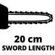 Цепная пила Einhell высоторез GC-EC 7520 T, 750 Вт, шина 20 см, 178-257 см (4501240)
