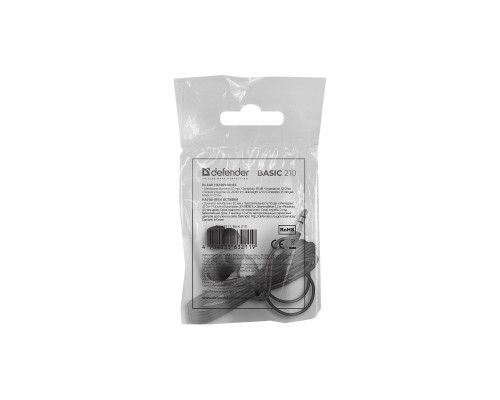Наушники Defender Basic 210 Black (63211) Наушники Defender Basic 210 Black (63211)