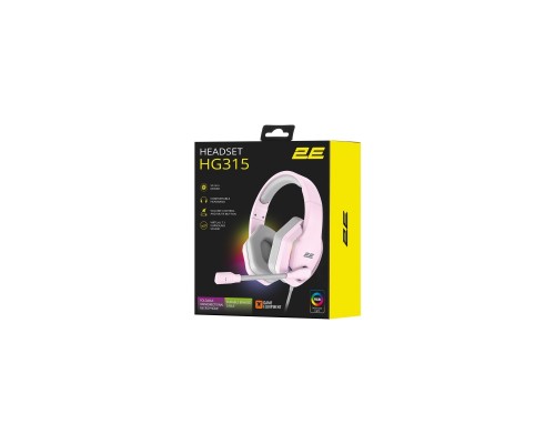 Наушники 2E Gaming HG315 RGB USB 7.1 Pink (2E-HG315PK-7.1) Наушники 2E Gaming HG315 RGB USB 7.1 Pink (2E-HG315PK-7.1)