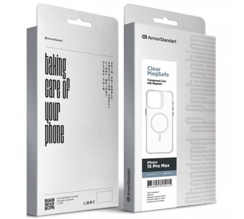 Чохол до мобільного телефона Armorstandart Clear Magsafe Apple iPhone 15 Pro Max Tansparent (ARM71052)