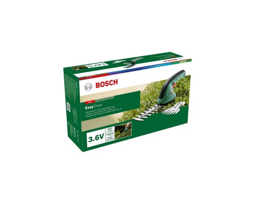 Кущоріз Bosch Bosch EasyShear, 3.6В, 1х1.5Аг, лезо 12см, крок різу 8мм (0.600.833.303) Кущоріз Bosch Bosch EasyShear, 3.6В, 1х1.5Аг, лезо 12см, крок різу 8мм (0.600.833.303)