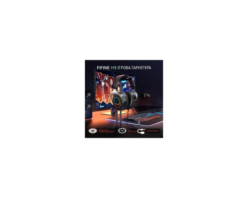 Навушники Fifine H3 RGB Black (H3) Навушники Fifine H3 RGB Black (H3)