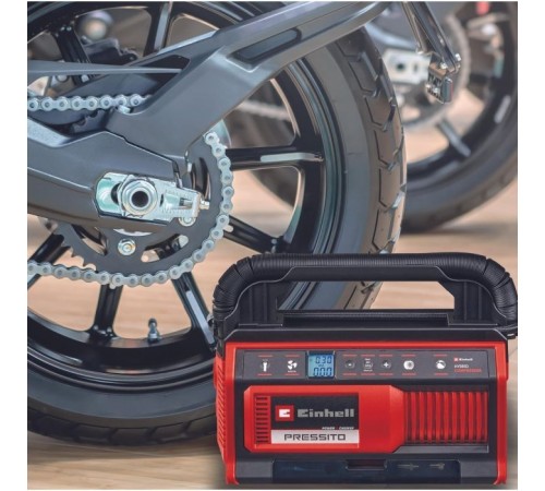 Автомобільний компресор Einhell гібридний PRESSITO 18/25 Hybrid, PXC, 230/18В, 11бар, 25л/хв, можливість всмоктування, шланг 710 (4020430) Автомобільний компресор Einhell гібридний PRESSITO 18/25 Hybrid, PXC, 230/18В, 11бар, 25л/хв, можливість всмоктування, шланг 710 (4020430)