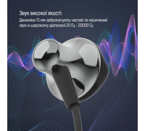 Наушники ColorWay Slim 3.5 mm Wired Earphone Blast 1 Black (CW-WD01BK) Наушники ColorWay Slim 3.5 mm Wired Earphone Blast 1 Black (CW-WD01BK)