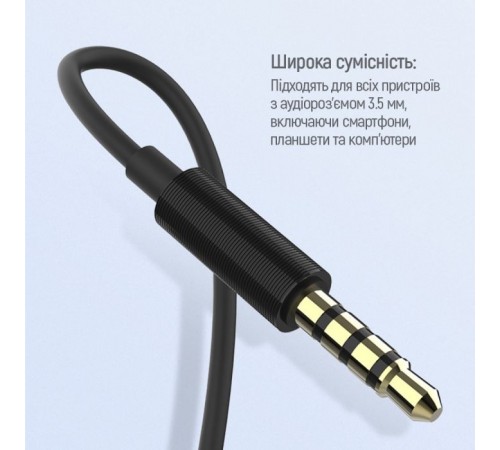 Наушники ColorWay Slim 3.5 mm Wired Earphone Blast 1 Black (CW-WD01BK) Наушники ColorWay Slim 3.5 mm Wired Earphone Blast 1 Black (CW-WD01BK)