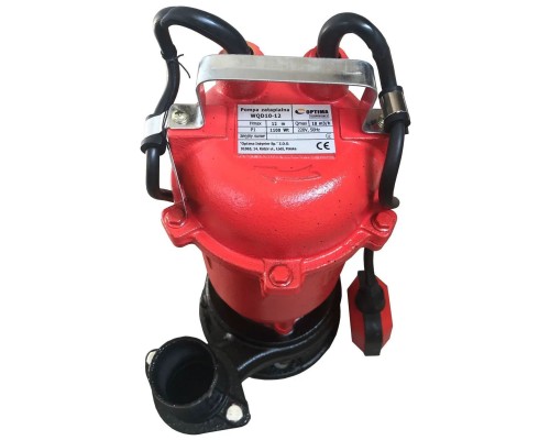 Заглибний насос Optima фекальний WQD 10-12, 9000 л/год, 1.1кВт, 230В (8745)