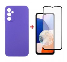 Чехол для мобильного телефона Dengos Kit для Samsung Galaxy A14 5G case + glass (Purple) (DG-KM-13)