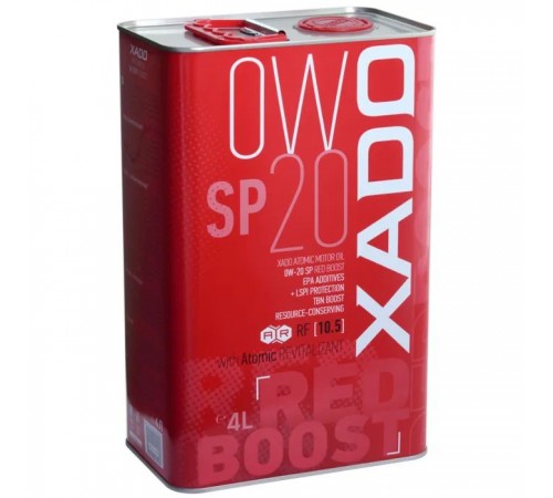 Моторна олива Xado Atomic Oil 0W-20 SP RED BOOST 4л (XA 24294) Моторна олива Xado Atomic Oil 0W-20 SP RED BOOST 4л (XA 24294)