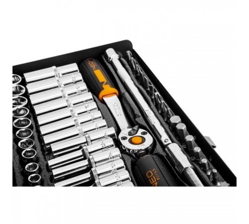 Набор инструментов Neo Tools 63шт, 1/4", CrV, металлический кейс (10-008) Набор инструментов Neo Tools 63шт, 1/4", CrV, металлический кейс (10-008)