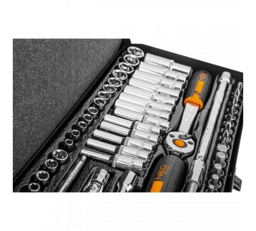 Набор инструментов Neo Tools 63шт, 1/4", CrV, металлический кейс (10-008) Набор инструментов Neo Tools 63шт, 1/4", CrV, металлический кейс (10-008)
