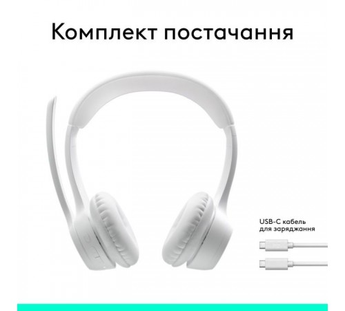 Навушники Logitech Zone 300 Bluetooth Off-White (981-001417) Навушники Logitech Zone 300 Bluetooth Off-White (981-001417)
