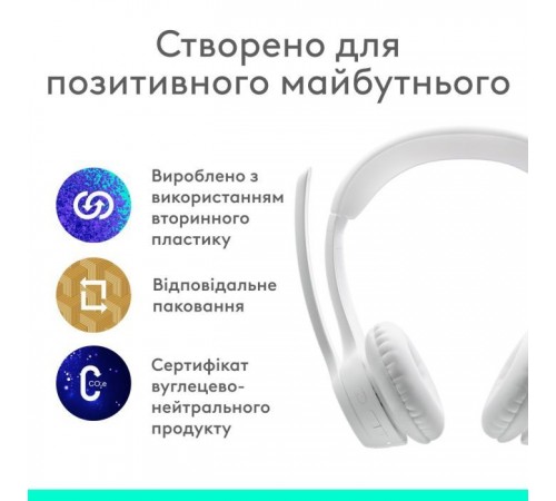 Навушники Logitech Zone 300 Bluetooth Off-White (981-001417) Навушники Logitech Zone 300 Bluetooth Off-White (981-001417)