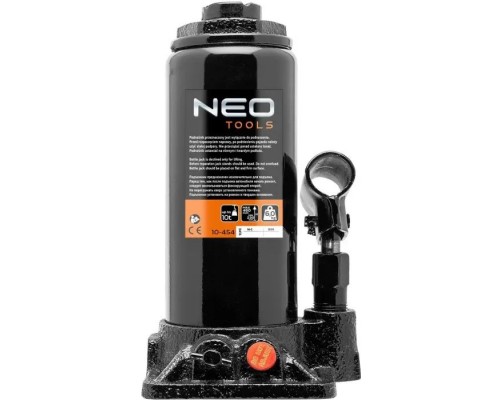 Домкрат Neo Tools гидравлический бутылочный 10т, 230-456мм (10-454) Домкрат Neo Tools гидравлический бутылочный 10т, 230-456мм (10-454)