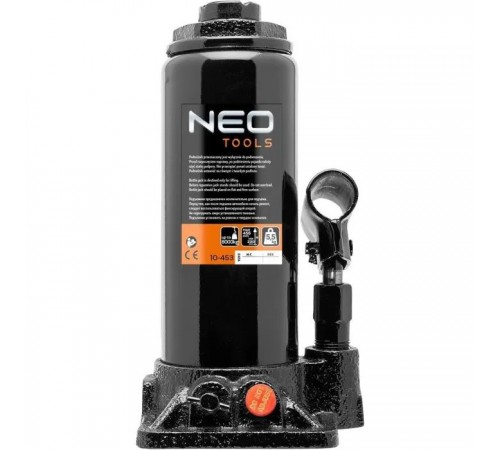 Домкрат Neo Tools гідравлічний пляшковий 8т, 181-345мм (10-453) Домкрат Neo Tools гідравлічний пляшковий 8т, 181-345мм (10-453)