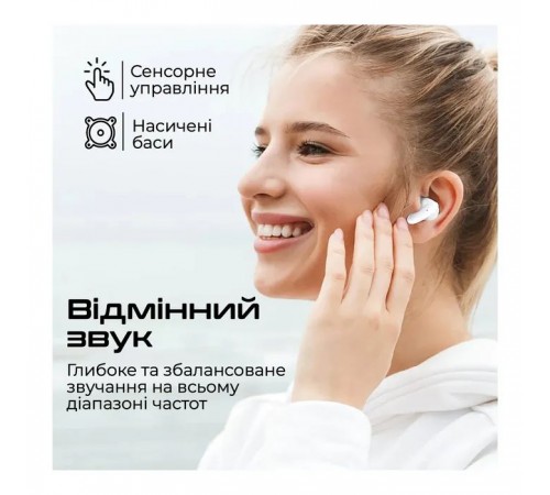 Навушники Promate Lush White (lush.white) Навушники Promate Lush White (lush.white)
