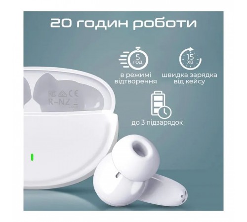 Навушники Promate Lush White (lush.white) Навушники Promate Lush White (lush.white)