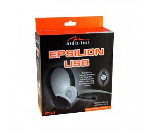 Навушники Media-Tech Epsilion USB Black (MT3573) Навушники Media-Tech Epsilion USB Black (MT3573)