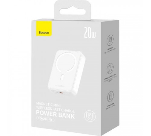 Батарея универсальная Baseus Magnetic Mini 20000mAh 20W, White (P10022102212-01 / PPCXM20) Батарея универсальная Baseus Magnetic Mini 20000mAh 20W, White (P10022102212-01 / PPCXM20)