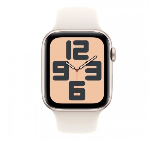 Смарт-годинник Apple Watch SE 2024 GPS 40mm Starlight Aluminium Case with Starlight Sport Band - M/L (MXEG3QH/A) Смарт-годинник Apple Watch SE 2024 GPS 40mm Starlight Aluminium Case with Starlight Sport Band - M/L (MXEG3QH/A)