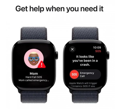 Смарт-годинник Apple Watch Series 10 GPS 46mm Jet Black Aluminium Case with Ink Sport Loop (MWWR3QH/A) Смарт-годинник Apple Watch Series 10 GPS 46mm Jet Black Aluminium Case with Ink Sport Loop (MWWR3QH/A)