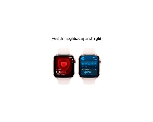 Смарт-годинник Apple Watch Series 10 GPS 46mm Rose Gold Aluminium Case with Light Blush Sport Band - S/M (MWWT3QH/A)