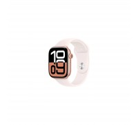 Смарт-часы Apple Watch Series 10 GPS 46mm Rose Gold Aluminium Case with Light Blush Sport Band - S/M (MWWT3QH/A)