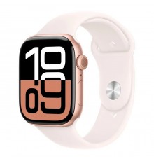 Смарт-годинник Apple Watch Series 10 GPS 46mm Rose Gold Aluminium Case with Light Blush Sport Band - M/L (MWWU3QH/A)