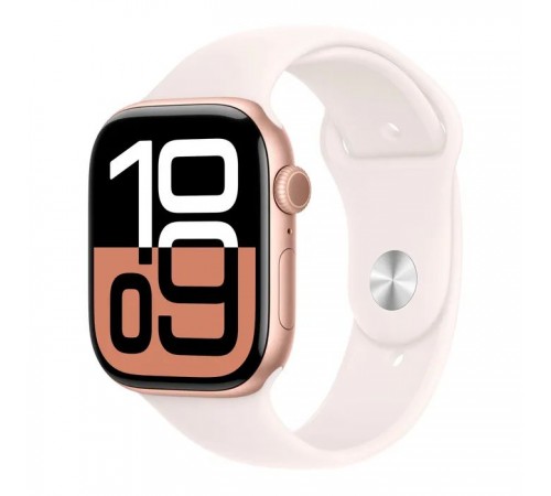Смарт-часы Apple Watch Series 10 GPS 46mm Rose Gold Aluminium Case with Light Blush Sport Band - M/L (MWWU3QH/A) Смарт-часы Apple Watch Series 10 GPS 46mm Rose Gold Aluminium Case with Light Blush Sport Band - M/L (MWWU3QH/A)