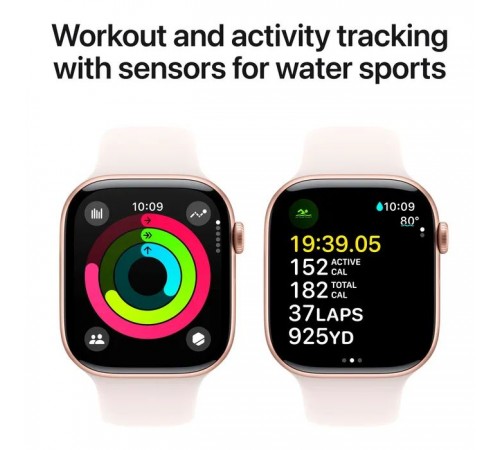 Смарт-часы Apple Watch Series 10 GPS 46mm Rose Gold Aluminium Case with Light Blush Sport Band - M/L (MWWU3QH/A) Смарт-часы Apple Watch Series 10 GPS 46mm Rose Gold Aluminium Case with Light Blush Sport Band - M/L (MWWU3QH/A)