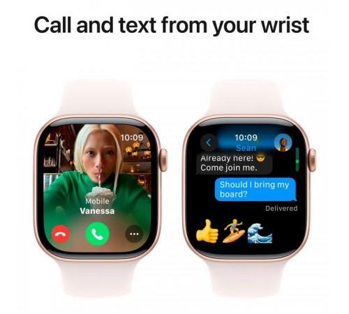 Смарт-часы Apple Watch Series 10 GPS 46mm Rose Gold Aluminium Case with Light Blush Sport Band - M/L (MWWU3QH/A) Смарт-часы Apple Watch Series 10 GPS 46mm Rose Gold Aluminium Case with Light Blush Sport Band - M/L (MWWU3QH/A)